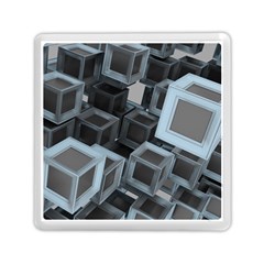 3d Cube Fantasy Square Shape Memory Card Reader (square)