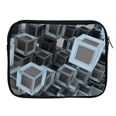 3d Cube Fantasy Square Shape Apple Ipad 2/3/4 Zipper Cases by Simbadda