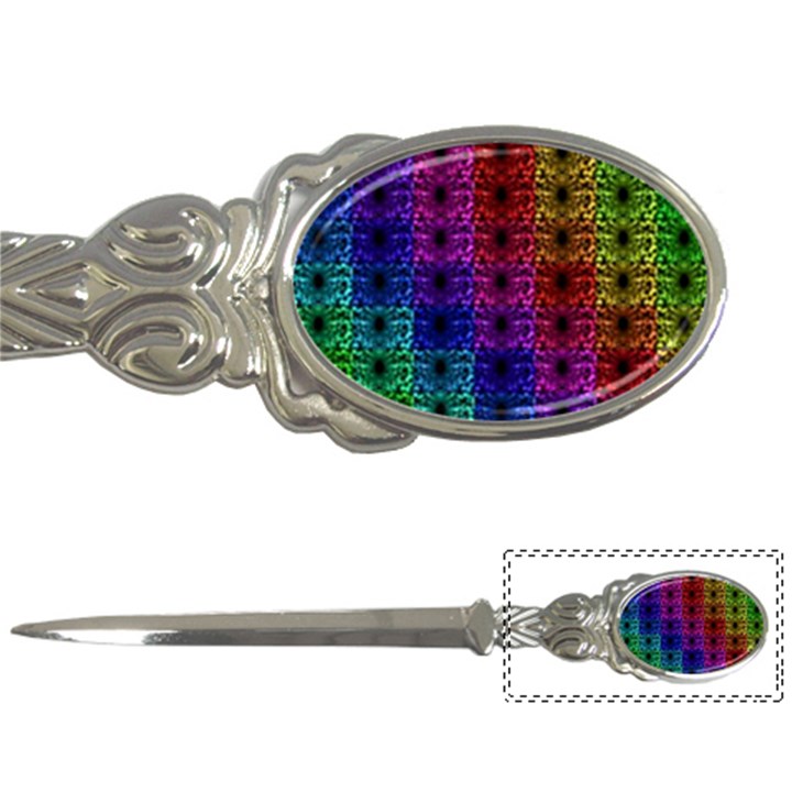 Rainbow Grid Form Abstract Letter Opener