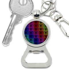 Rainbow Grid Form Abstract Bottle Opener Key Chains by Simbadda