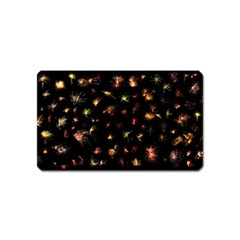 Fireworks Christmas Night Dark Magnet (name Card)