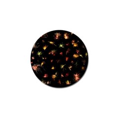 Fireworks Christmas Night Dark Golf Ball Marker