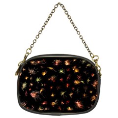 Fireworks Christmas Night Dark Chain Purse (two Sides) by Simbadda