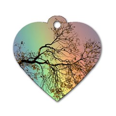 Rainbow Branch Boxer Shorts Dog Tag Heart (one Side)