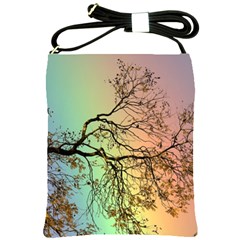 Rainbow Branch Boxer Shorts Shoulder Sling Bag by Simbadda