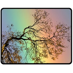 Rainbow Branch Boxer Shorts Fleece Blanket (medium)  by Simbadda