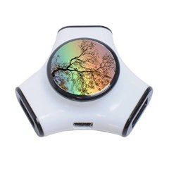 Rainbow Branch Boxer Shorts 3-port Usb Hub by Simbadda