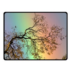 Rainbow Branch Boxer Shorts Double Sided Fleece Blanket (small)  by Simbadda