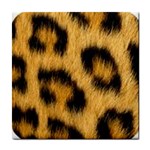 Animal print Leopard Tile Coasters Front