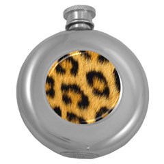 Animal Print Leopard Round Hip Flask (5 Oz) by NSGLOBALDESIGNS2