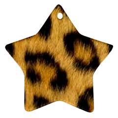 Animal Print Leopard Star Ornament (two Sides) by NSGLOBALDESIGNS2