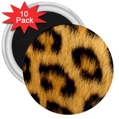 Animal Print Leopard 3  Magnets (10 Pack)  by NSGLOBALDESIGNS2