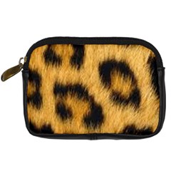 Animal Print Leopard Digital Camera Leather Case by NSGLOBALDESIGNS2