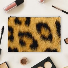 Animal Print Leopard Cosmetic Bag (large) by NSGLOBALDESIGNS2