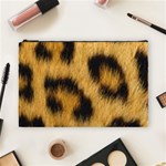 Animal print Leopard Cosmetic Bag (Large) Front