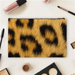 Animal print Leopard Cosmetic Bag (Large) Back