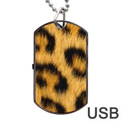 Animal Print Leopard Dog Tag Usb Flash (two Sides) by NSGLOBALDESIGNS2