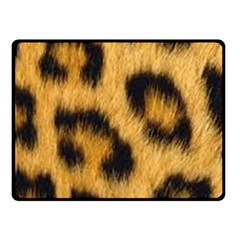 Animal Print Leopard Double Sided Fleece Blanket (small)  by NSGLOBALDESIGNS2