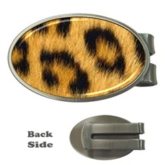 Animal Print Leopard Money Clips (oval)  by NSGLOBALDESIGNS2