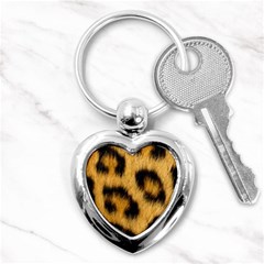 Animal Print Leopard Key Chains (heart)  by NSGLOBALDESIGNS2