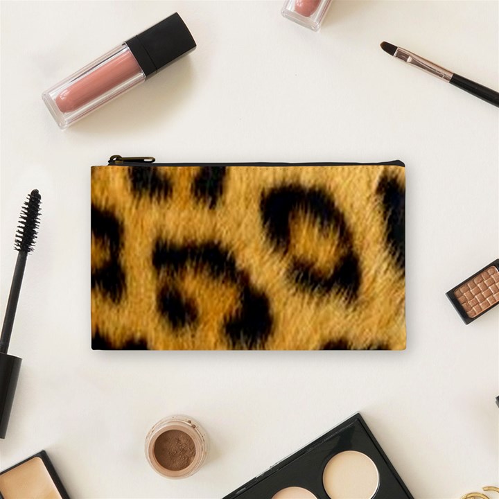 Animal print Leopard Cosmetic Bag (Small)