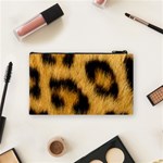 Animal print Leopard Cosmetic Bag (Small) Back