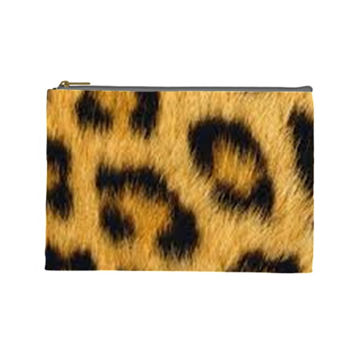 Animal print Leopard Cosmetic Bag (Large)