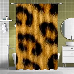 Animal Print Leopard Shower Curtain 48  X 72  (small)  by NSGLOBALDESIGNS2