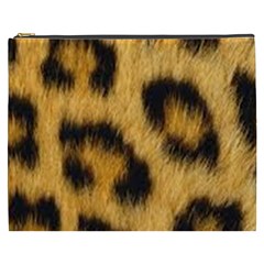 Animal Print Leopard Cosmetic Bag (xxxl) by NSGLOBALDESIGNS2