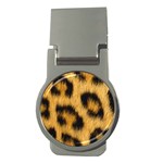 Animal print Leopard Money Clips (Round)  Front