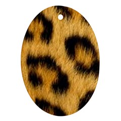 Animal Print Leopard Ornament (oval) by NSGLOBALDESIGNS2