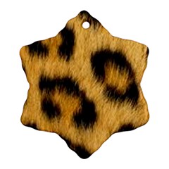 Animal Print Leopard Ornament (snowflake) by NSGLOBALDESIGNS2