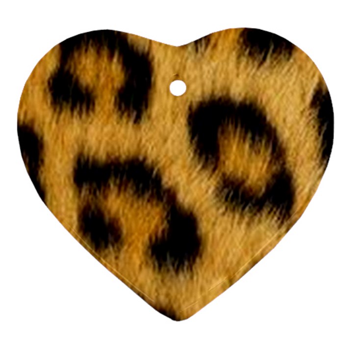 Animal print Heart Ornament (Two Sides)