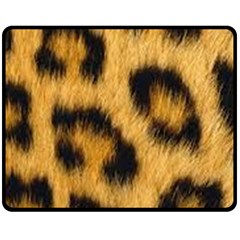 Animal Print 3 Double Sided Fleece Blanket (medium)  by NSGLOBALDESIGNS2