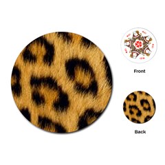 Animal Print 3 Playing Cards (round) by NSGLOBALDESIGNS2