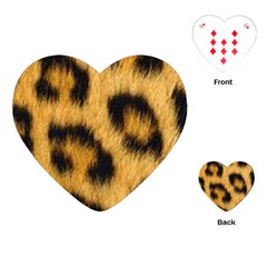 Animal Print 3 Playing Cards (heart) by NSGLOBALDESIGNS2