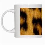 Leopard print White Mugs Left