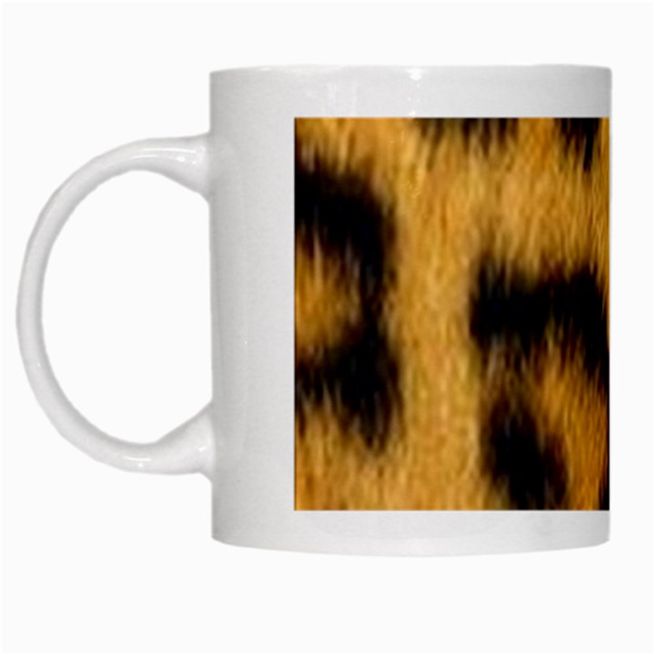 Leopard print White Mugs