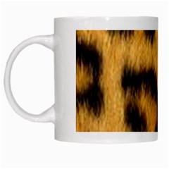 Leopard Print White Mugs