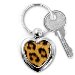 Leopard Print Key Chains (heart)  by NSGLOBALDESIGNS2