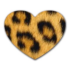 Leopard Print Heart Mousepads by NSGLOBALDESIGNS2