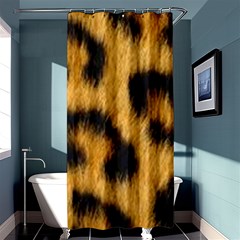 Leopard Print Shower Curtain 36  X 72  (stall)  by NSGLOBALDESIGNS2