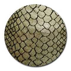 Snake Print Round Mousepads by NSGLOBALDESIGNS2