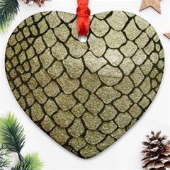 Snake Print Ornament (heart) by NSGLOBALDESIGNS2