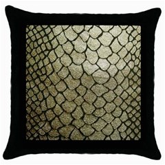 Snake Print Throw Pillow Case (black) by NSGLOBALDESIGNS2