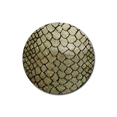 Snake Print Rubber Round Coaster (4 Pack)  by NSGLOBALDESIGNS2