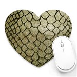 Snake print Heart Mousepads Front