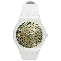 Snake Print Round Plastic Sport Watch (m) by NSGLOBALDESIGNS2