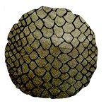 Snake print Large 18  Premium Flano Round Cushions Front