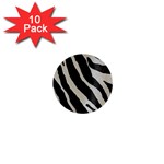 Zebra print 1  Mini Buttons (10 pack)  Front